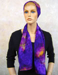 Silk Opal painted Long Scarves
