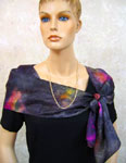 Silk Opal painted Long Scarves