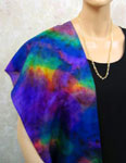 Silk Opal painted Long Scarves