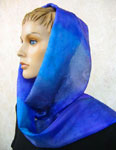 Silk Opal painted Long Scarves
