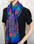Pure Silk Opal painted Shawls
