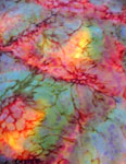 Silk Opal painted Square Scarves