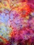 Silk Opal painted Square Scarves