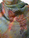 Square Silk Scarves featuring Vineyard Art designs