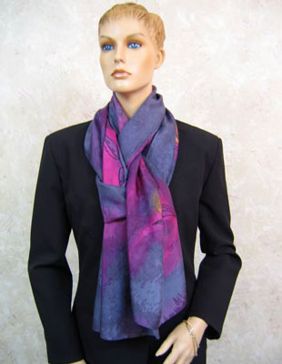Pure Silk Shawls with Australian Flowering Gum designs