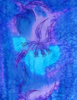 Pure Silk Shawls with Australian Flowering Gum designs