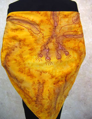 Pure Silk Scarves with Australian Flowering Gum designs