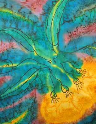 Pure Silk Scarves with Australian Flowering Gum designs