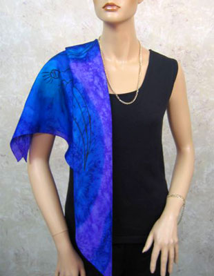 Pure Silk Scarves with Australian Flowering Gum designs