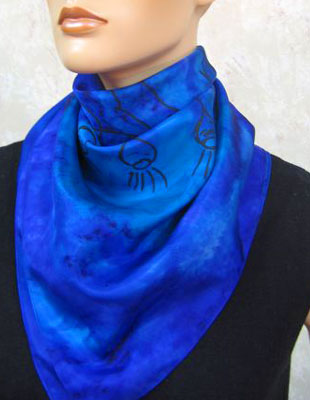 Pure Silk Scarves with Australian Flowering Gum designs