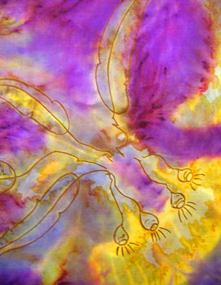 Pure Silk Scarves with Australian Flowering Gum designs