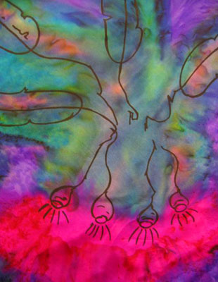 Pure Silk Scarves with Australian Flowering Gum designs