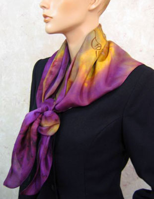 Pure Silk Scarves with Australian Flowering Gum designs
