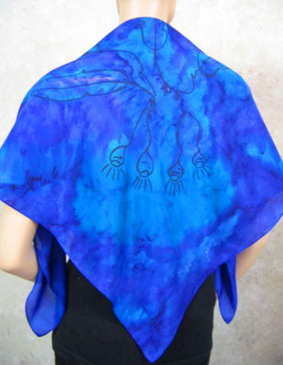 Pure Silk Scarves with Australian Flowering Gum designs