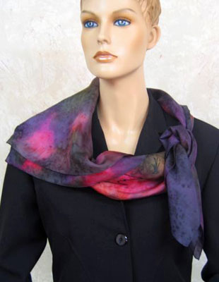 Square Silk Scarves painted over Australian Kangaroo designs