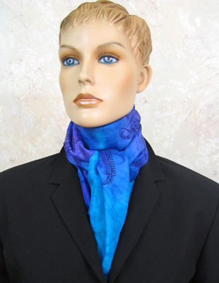 Square Silk Scarves painted over Australian Kangaroo designs