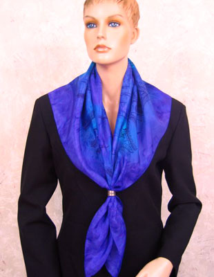 Square Silk Scarves painted over Australian Kangaroo designs