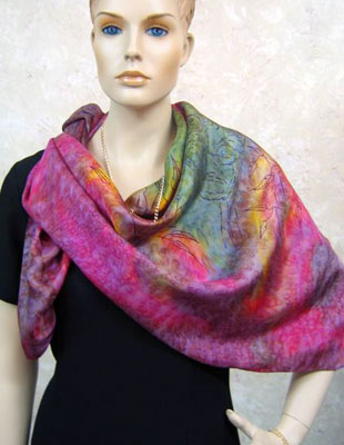 Square Silk Scarves painted over Australian Koala designs