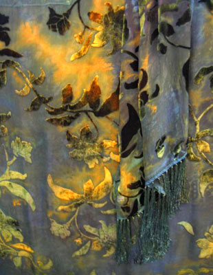 Devore Velvet Fringed Ruana