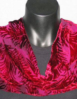 Devore Velvet Scarves in brilliant colours