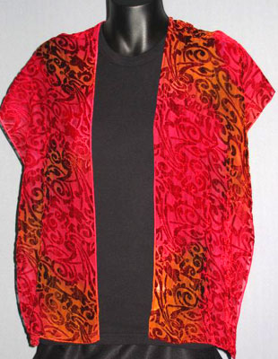 Devore Velvet Scarves in brilliant colours
