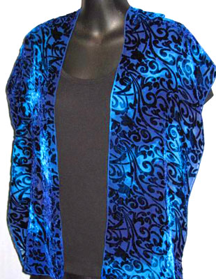 Devore Velvet Scarves in brilliant colours