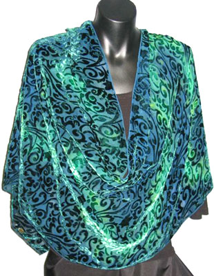 Devore Velvet Shawls in brilliant colours