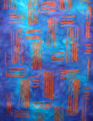 Long Silk Scarves featuring warp and weft designs