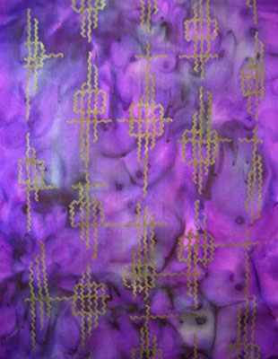 Long Silk Scarves featuring warp and weft designs