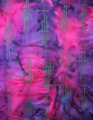 Long Silk Scarves featuring warp and weft designs