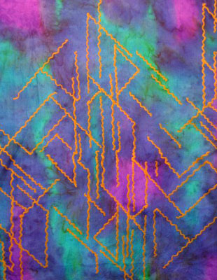 Silk Shawls featuring warp and weft designs