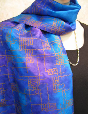 Silk Shawls featuring warp and weft designs
