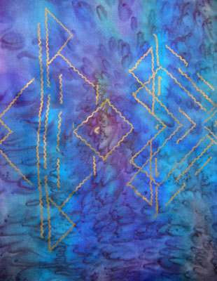 Silk Shawls featuring warp and weft designs