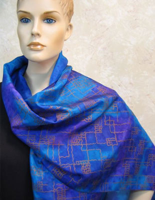 Silk Shawls featuring warp and weft designs