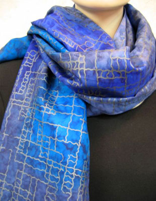 Silk Shawls featuring warp and weft designs