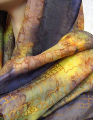 Silk Shawls featuring warp and weft designs