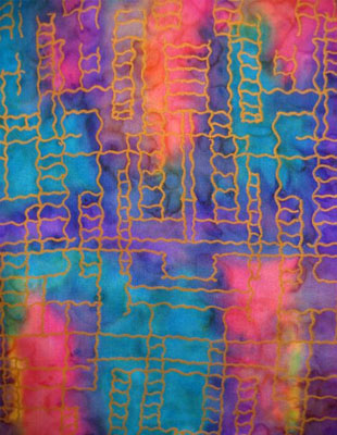 Silk Shawls featuring warp and weft designs