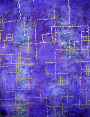 Square Silk Scarves featuring warp and weft designs