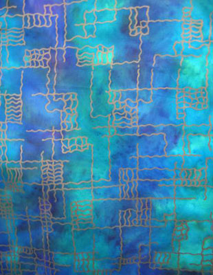 Square Silk Scarves featuring warp and weft designs