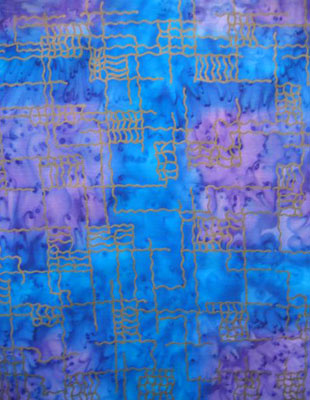 Square Silk Scarves featuring warp and weft designs