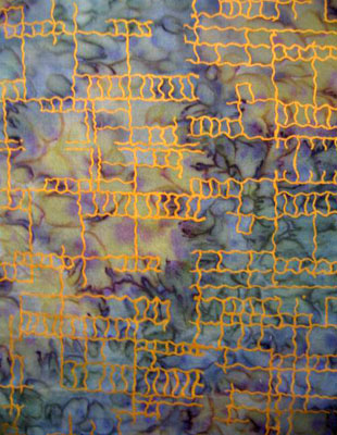 Square Silk Scarves featuring warp and weft designs