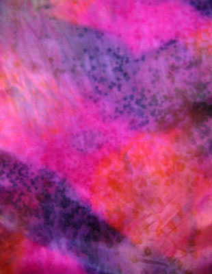 Long Silk Scarves painted in brilliant opal colours