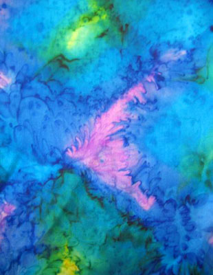 Long Silk Scarves painted in brilliant opal colours