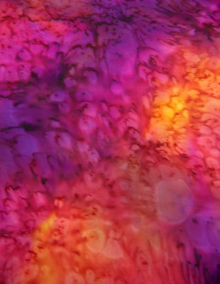 Long Silk Scarves painted in brilliant opal colours