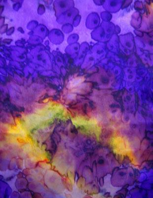 Long Silk Scarves painted in brilliant opal colours