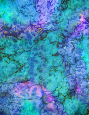 Square Silk Scarves painted in brilliant opal colours