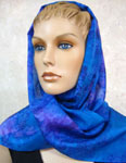 Long Silk Scarves featuring Blue Water Dreaming Aboriginal designs