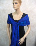 Silk Shawls featuring Blue Water Dreaming Aboriginal designs