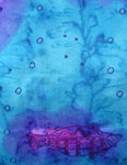 Silk Shawls featuring Blue Water Dreaming Aboriginal designs