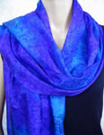 Silk Shawls featuring Blue Water Dreaming Aboriginal designs